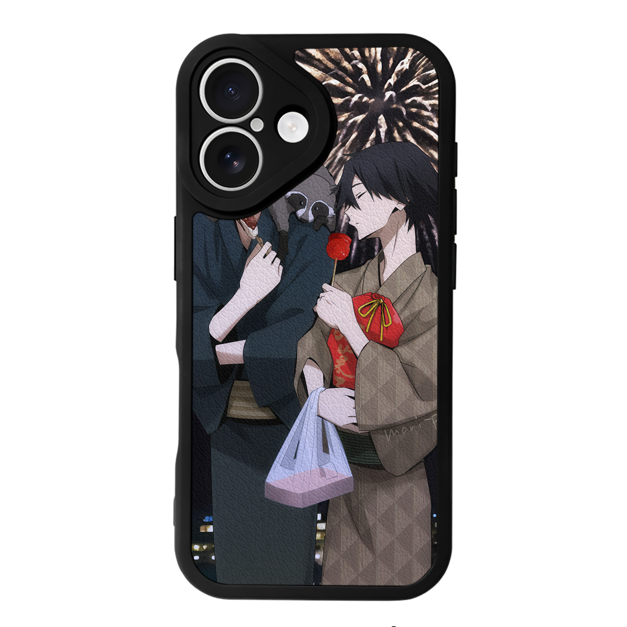 （画像用） 文豪ストレイドッグス Bungo Stray Dogs 【iPhone 16シリーズ対応】シリコンスマホケース（レザー調） 材質：シリコン